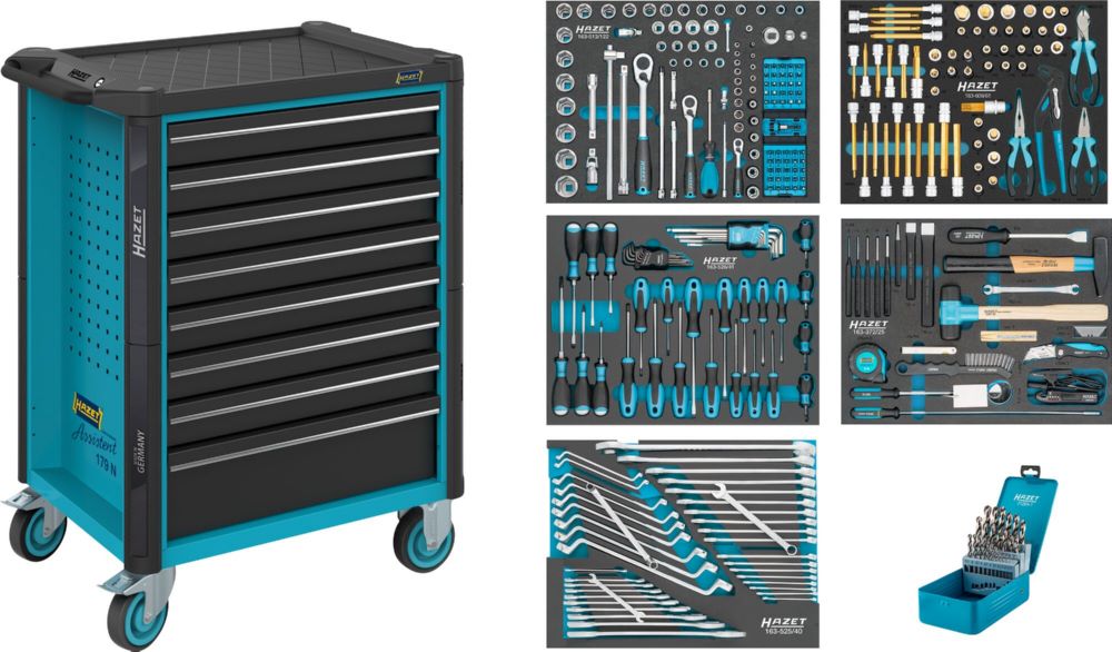 Produktbild Hazet Werkstattwagen Assistent 179N Sortiment  314 Teile L 785 x B 518 x H 1020 mm