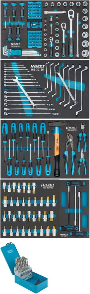 Produktbild Hazet Werkzeug Sortiment 0-178N/204 mit 204 Teilen in Safety Insert System