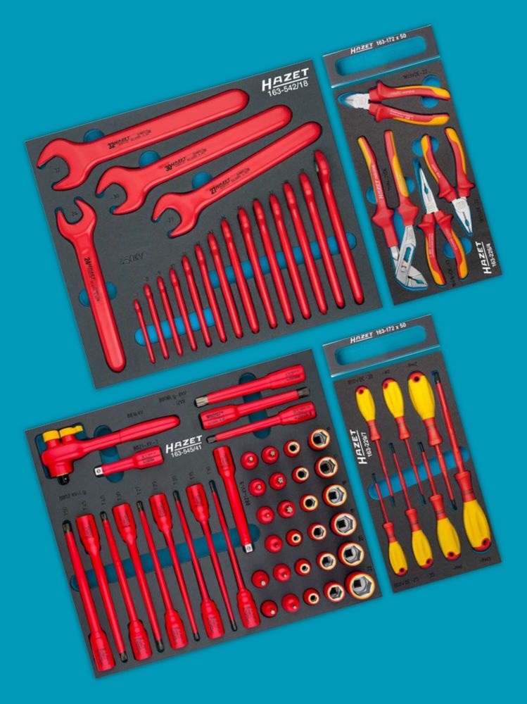 Produktbild Hazet Werkzeugsortiment schutzisoliert 0-179/70KV PH1-PH3 6-3 70 teilig
