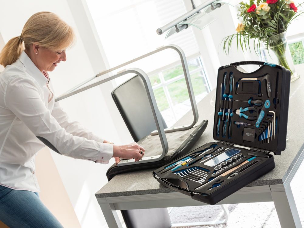 Produktbild Hazet Werkzeugkoffer mit Sortiment 1520/56 3/8 Zoll Schlitz Kreuzschlitz Sechskant bild 2