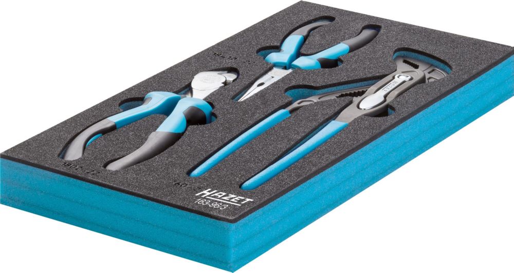 Produktbild Hazet Zangen Satz 163-96/3 im Ordnungssystem 3 teilig bild 4