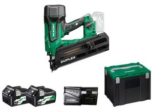 Produktbild Hikoki Akku Duplex Nagler 20 Grad Set NR3675DD 2,5 Ah