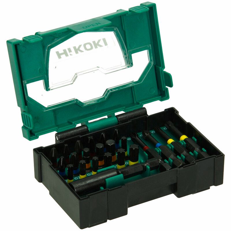 Produktbild Hikoki Bit Box 1/4 25 mm schlagfest mit magnetischem Bithalter Größe I 23 teilig