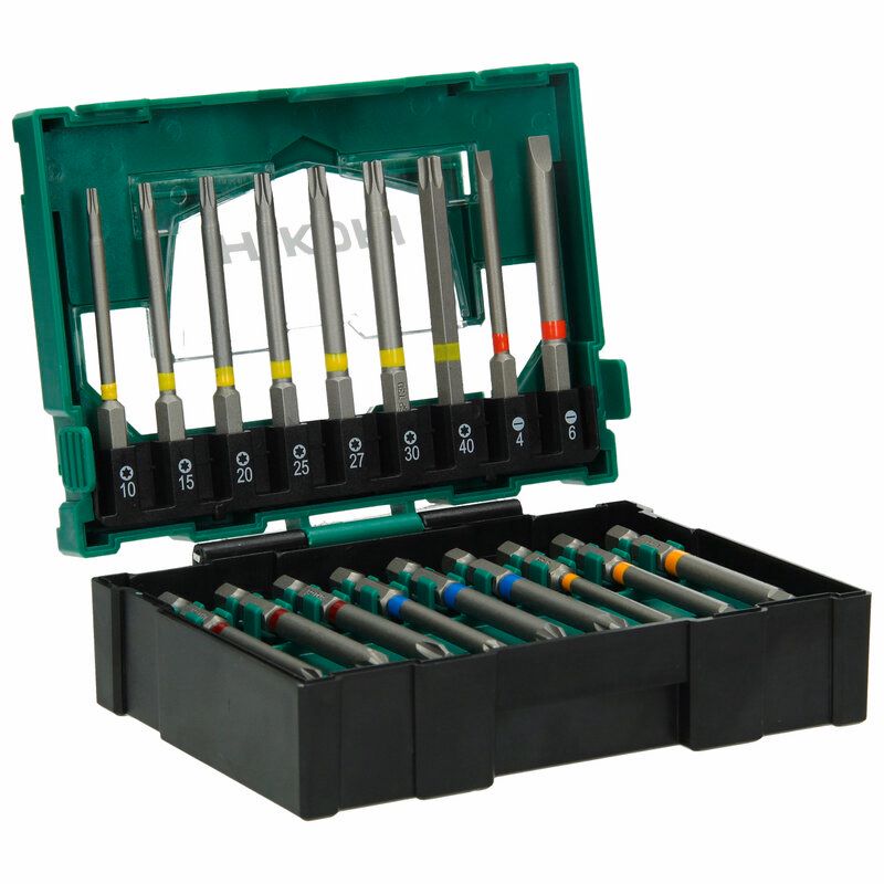 Produktbild Bit Box 1/4 Zoll 75 mm mit magnetischem Bithalter Größe II 18 teilig bild 2