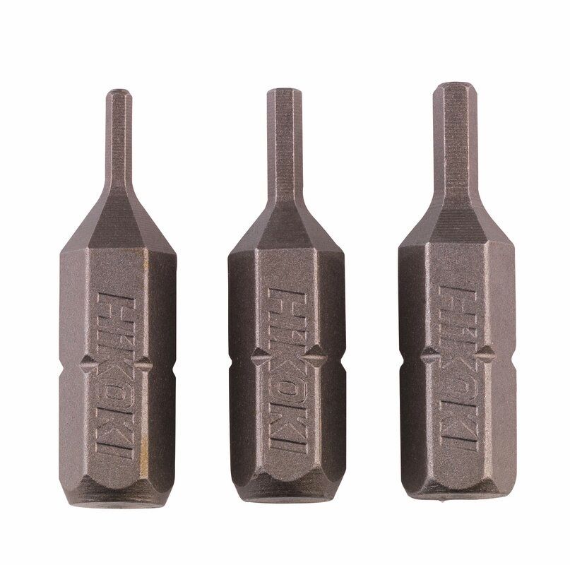 Produktbild Hikoki 3 Bits 1/4 Zoll HEX Größen 1,5 2 2,5 25 mm Sechskant außen