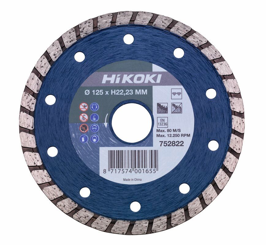 Produktbild Hikoki Diamanttrennscheibe 125 x 22,2 x 6 mm Turbo flat