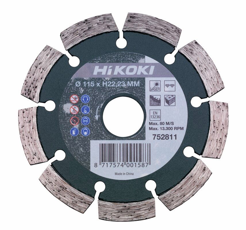 Produktbild Hikoki Diamanttrennscheibe 115 x 10 x 22,23 mm Universal laser