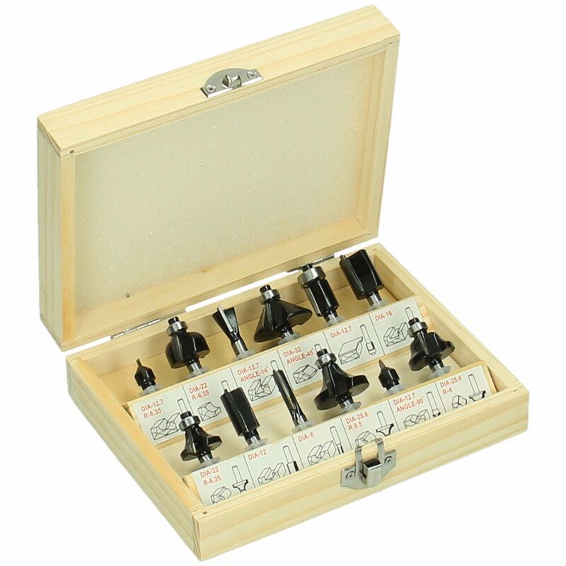 Produktbild Hikoki Fräsersortiment SP 6 mm 12 teilig