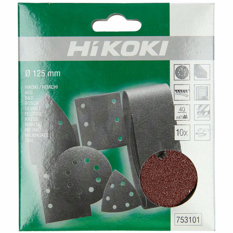 Produktbild 10 Haftschleifblätter 125mm P40, Rot bild 2