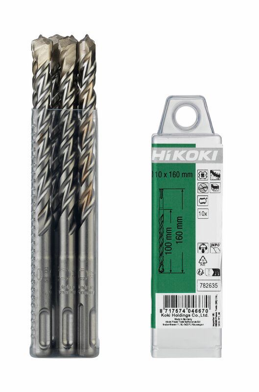 Produktbild Hikoki 10 HM Hammerbohrer SDS Plus 2 Schneider 10 x 100 mm 160 mm