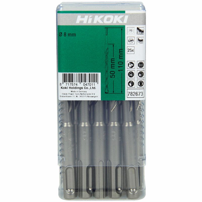Produktbild Hikoki 25 HM Hammerbohrer SDS Plus 2 Schneider 8 x 50 mm 110 mm