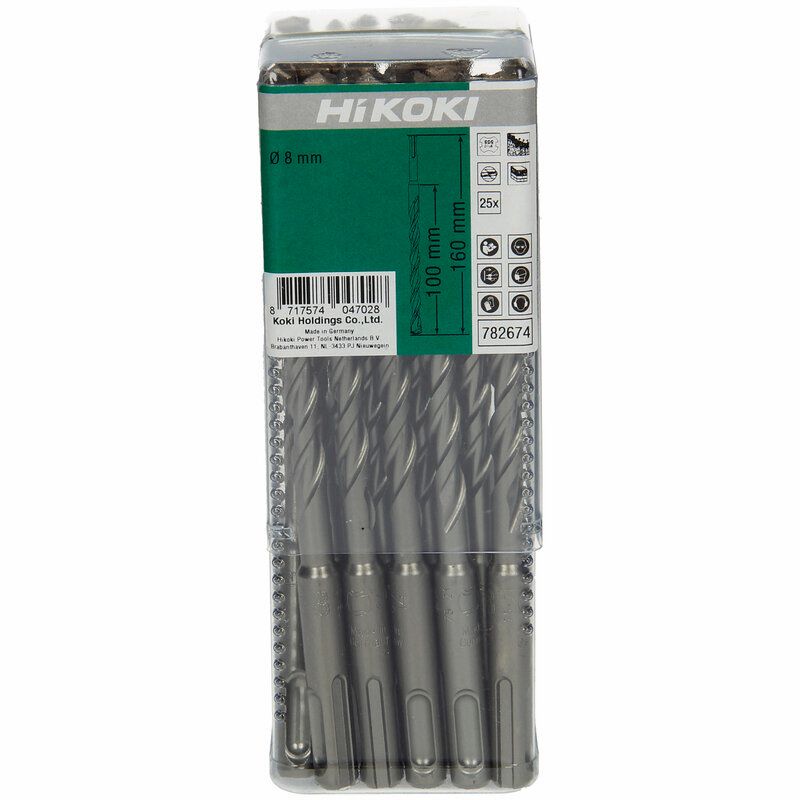 Produktbild 25 HM Hammerbohrer SDS Plus 2 Schneider 8 x 100 mm 160 mm bild 2