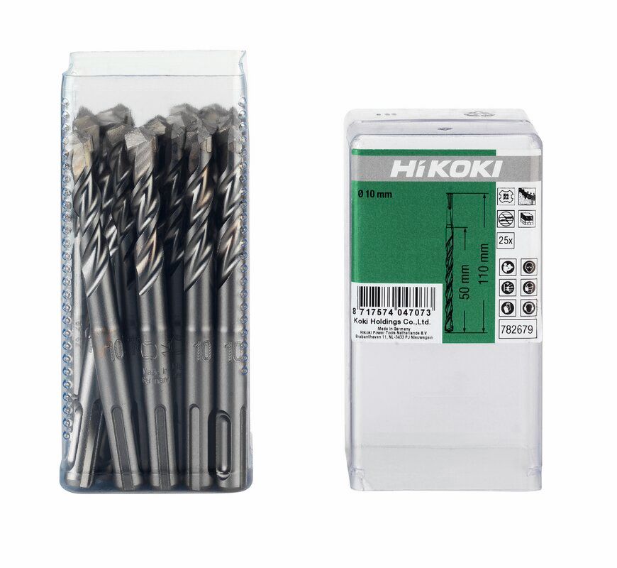 Produktbild Hikoki 25 HM Hammerbohrer SDS Plus 2 Schneider 10 x 50 mm 110 mm