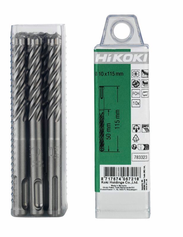 Produktbild Hikoki 10 Hammerbohrer SDS Plus Vollhartmetallkopf 10 x 150 mm 215 mm