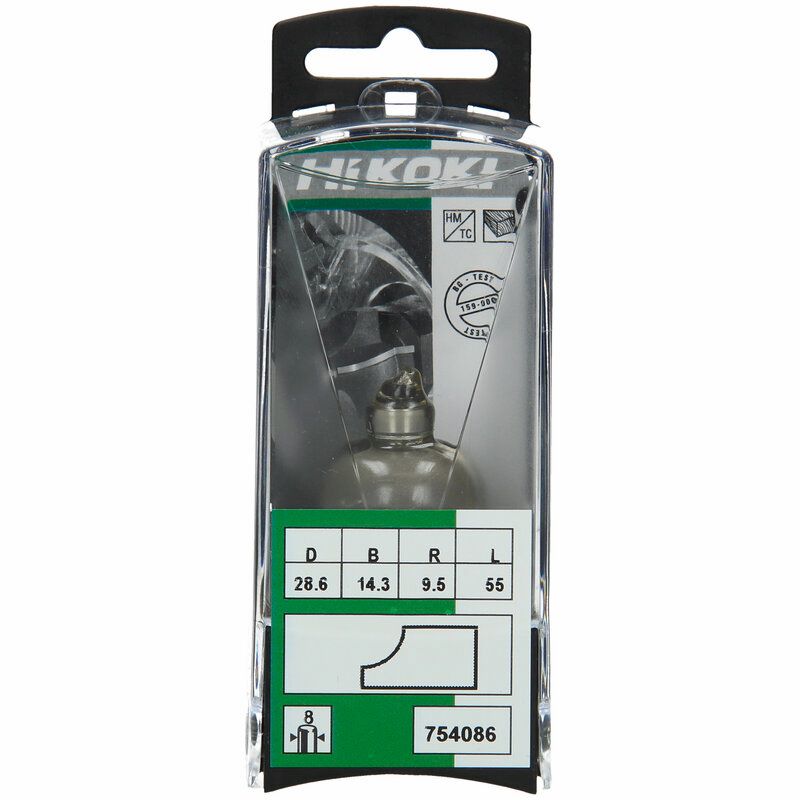 Produktbild Hohlkehlfräser 8 mm mit Kugellager 28,6 x 55 x 9,5 mm bild 2