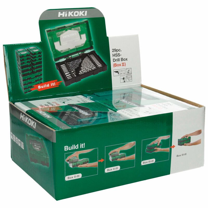 Produktbild HSS Bohrer und Senker Sechskant 1/4 Zoll Set 29 teilig bild 2