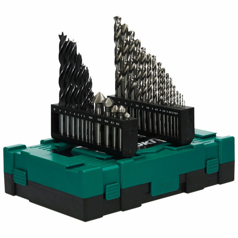 Produktbild HSS Bohrer und Senker Sechskant 1/4 Zoll Set 29 teilig bild 4