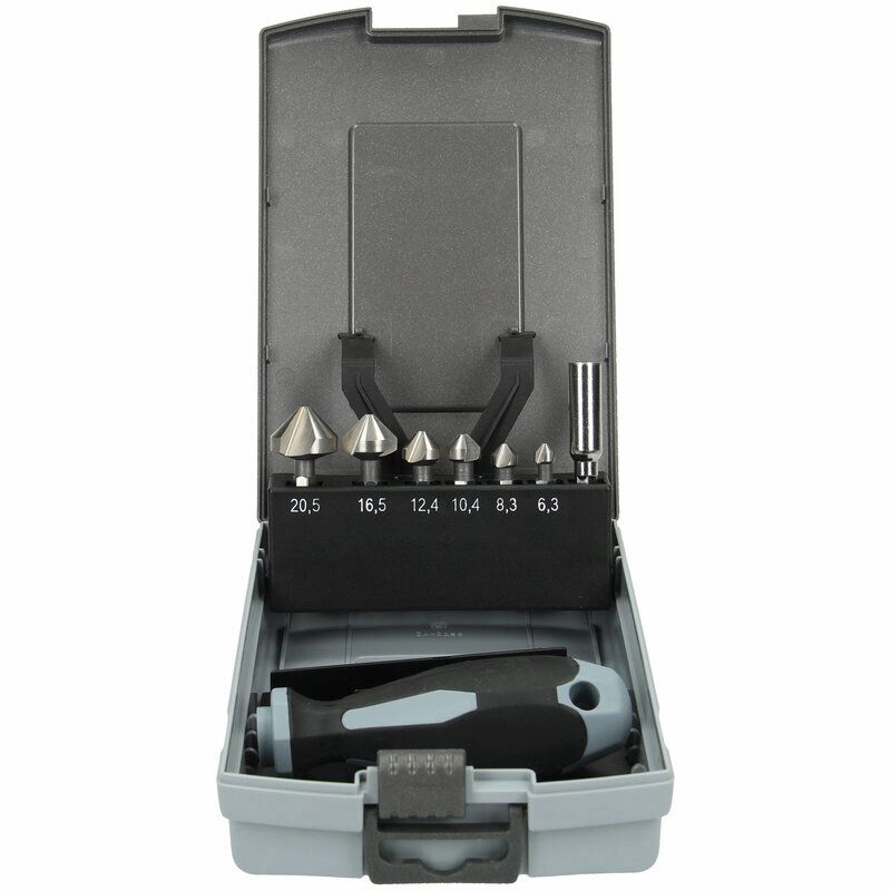 Produktbild Kegel und Entgratsenker Sechskant 1/4 Zoll Set 8 teilig bild 2