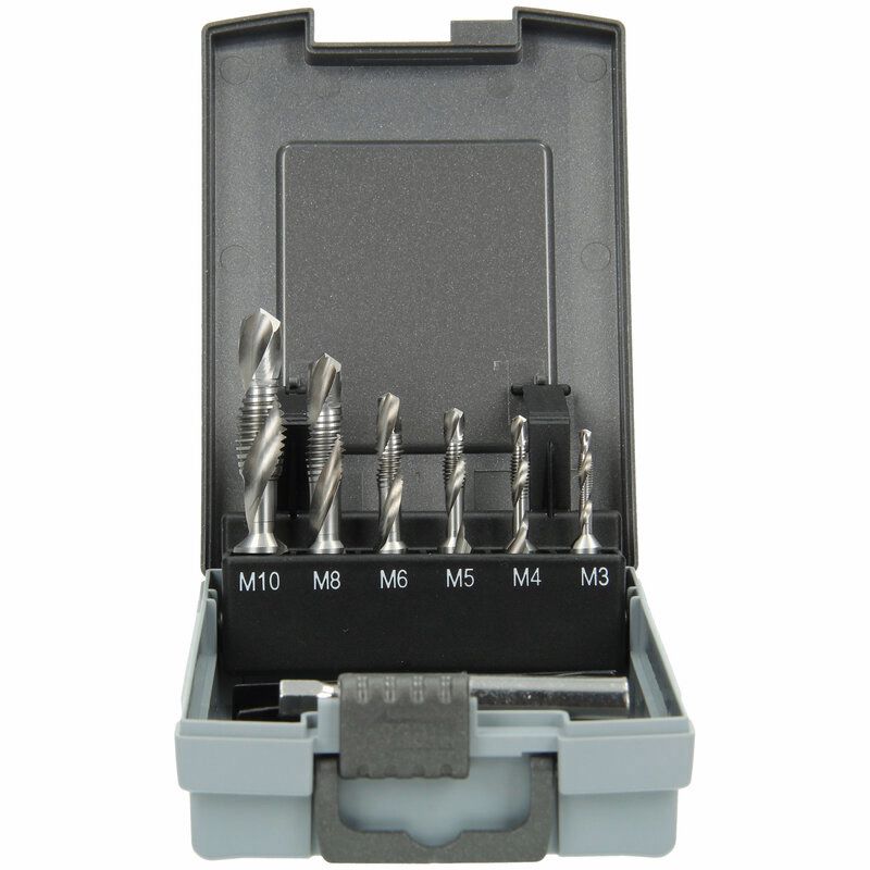 Produktbild Kombi Gewindebohrer Sechskant 1/4 Zoll Set 7 teilig bild 2