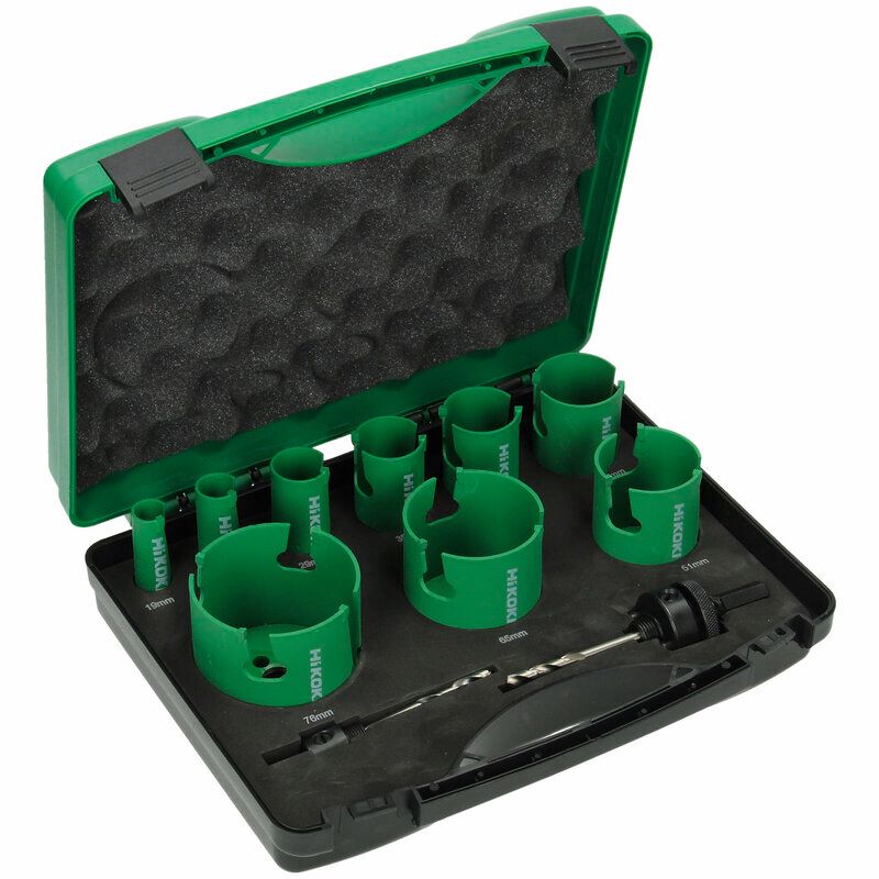 Produktbild Hikoki Lochsägensortiment Hartmetallbestückt Elektriker 11 teilig