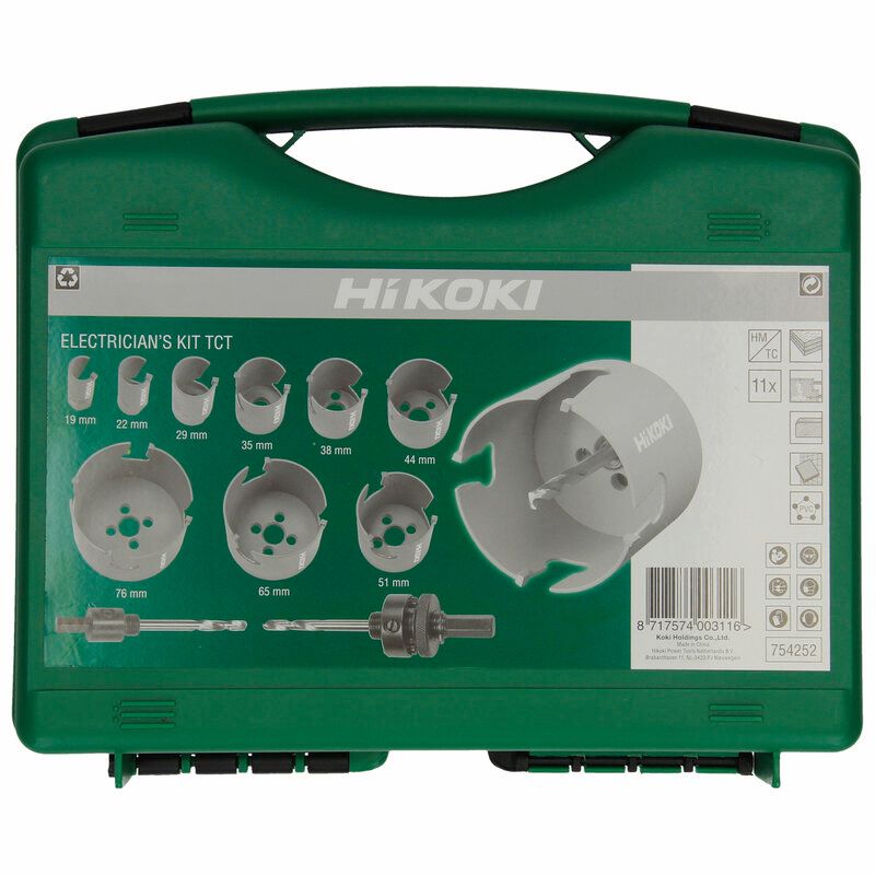 Produktbild Lochsägensortiment Hartmetallbestückt Elektriker 11 teilig bild 2