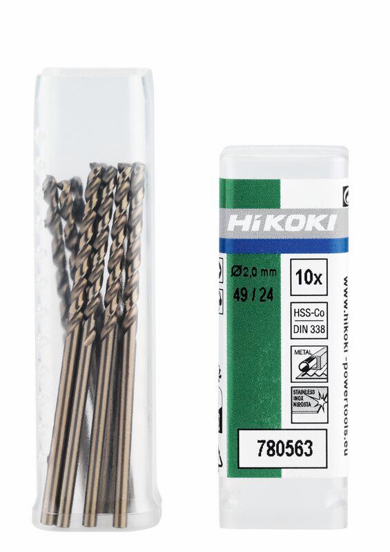 Produktbild Hikoki 10 Metallbohrer HSS Co DIN 338 2,1 x 24 mm 49 mm