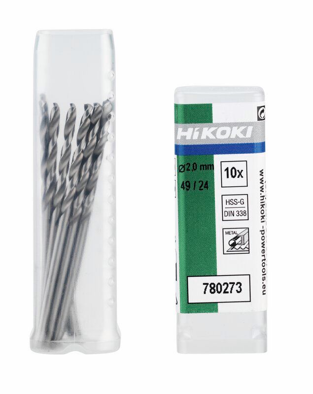 Produktbild Hikoki 10 Metallbohrer HSSG DIN 338 2,2 x 27 mm 53 mm