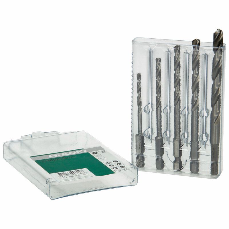 Produktbild Hikoki Metallbohrer Set HSS G DIN 338 1/4 Zoll Sechskant 3 4 5 6 8 mm