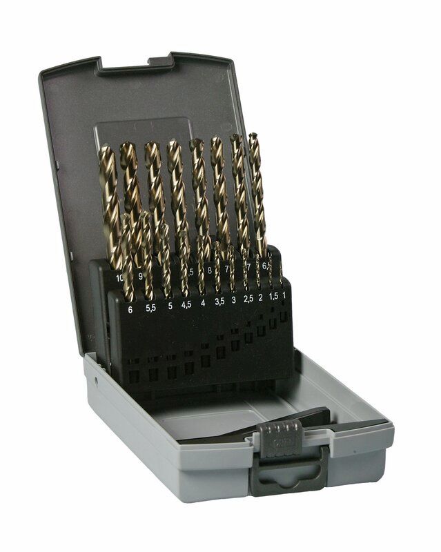 Produktbild Hikoki Metallbohrerset HSS Co DIN 338 1 bis 10 mm 135 Grad 19 teilig