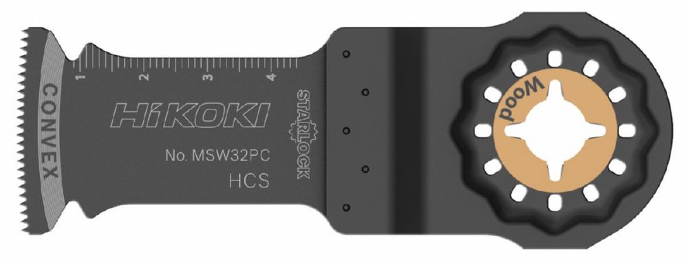 Produktbild Hikoki 5 Multitool Sägeblätter 32 mm Holz HCS Starlock MSW32PCJ