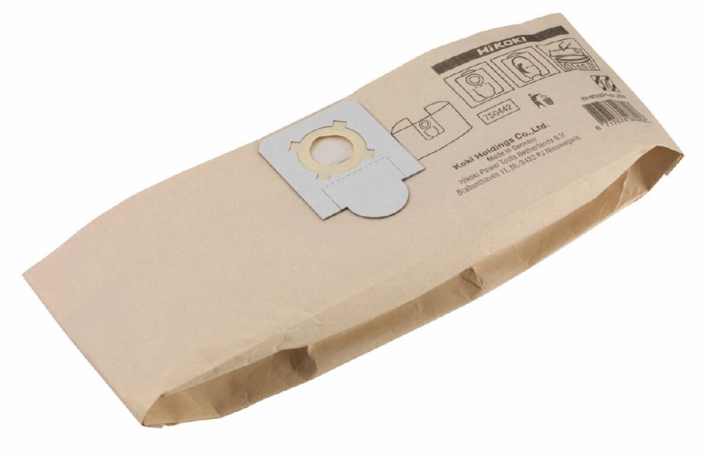 Produktbild Hikoki 5 Papierstaubsäcke für Trockensauger Klasse M 18,7 Liter WDE1200