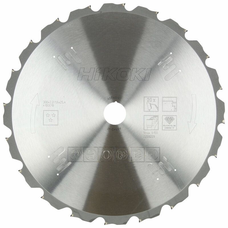 Produktbild Hikoki PCD Kreissägeblatt Abrasiv 300 x 30 mm Z20 Flachzahn