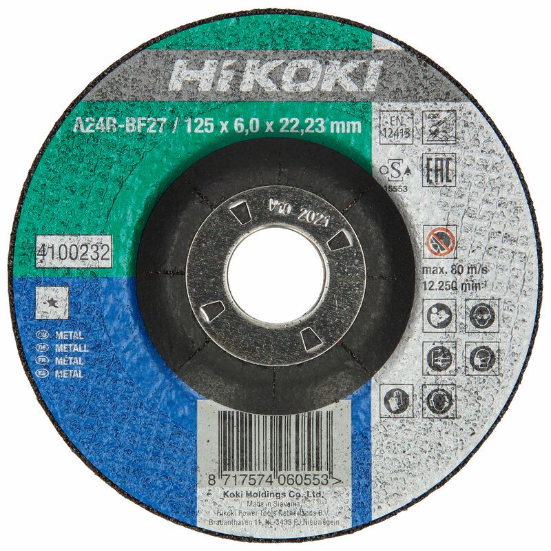 Produktbild Hikoki Schruppscheibe 230 x 6 x 22,23 mm Stahl DPC