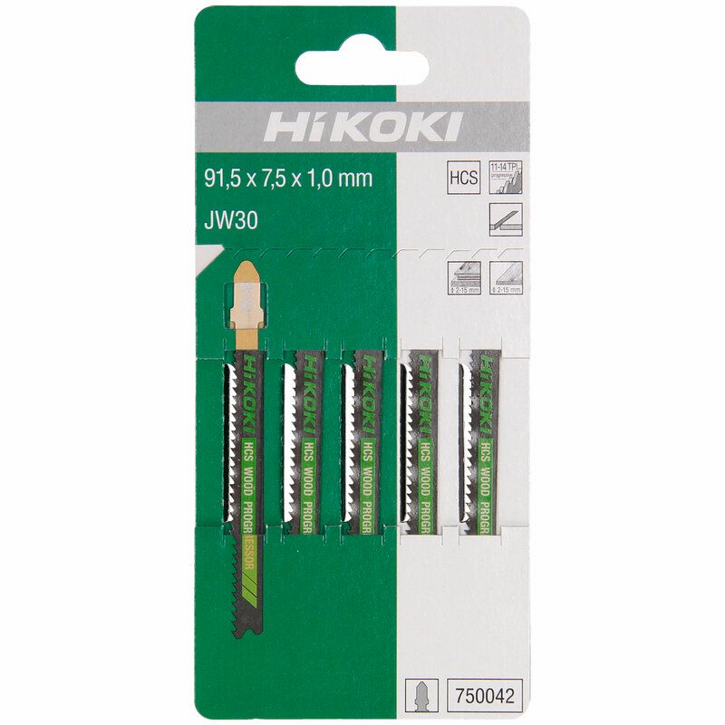 Produktbild 5 Stichsägeblätter Holz HCS JW30/T119B bild 2