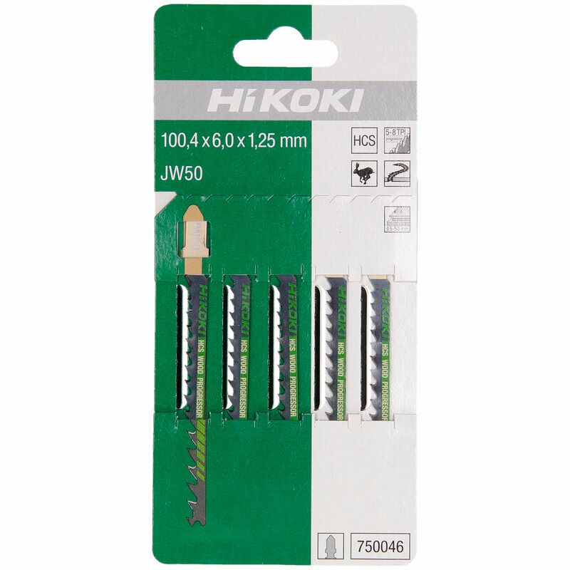Produktbild 5 Stichsägeblätter Holz 100,4 x 6 x 1,3 mm HCS JW50/T244D bild 2