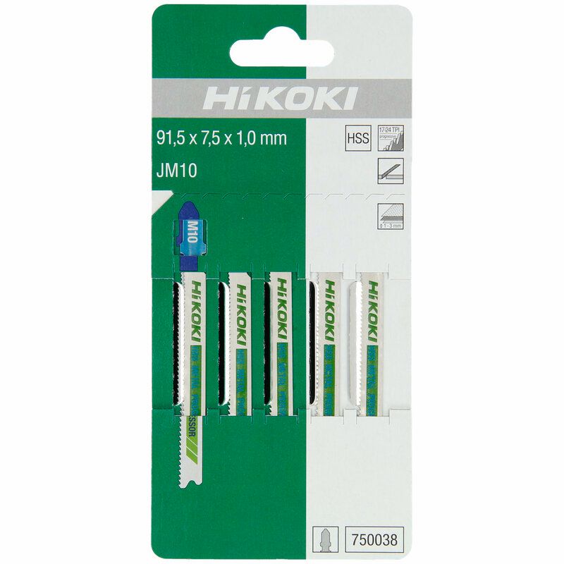 Produktbild 5 Stichsägeblätter 91,5 x 1 x 7,5 mm Metall HSS JM10/T118A bild 2