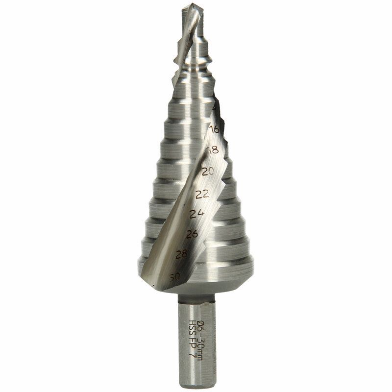 Produktbild Hikoki Stufenbohrer HSS 6 bis 30 mm Spiralnut Rund mit flachen Seiten