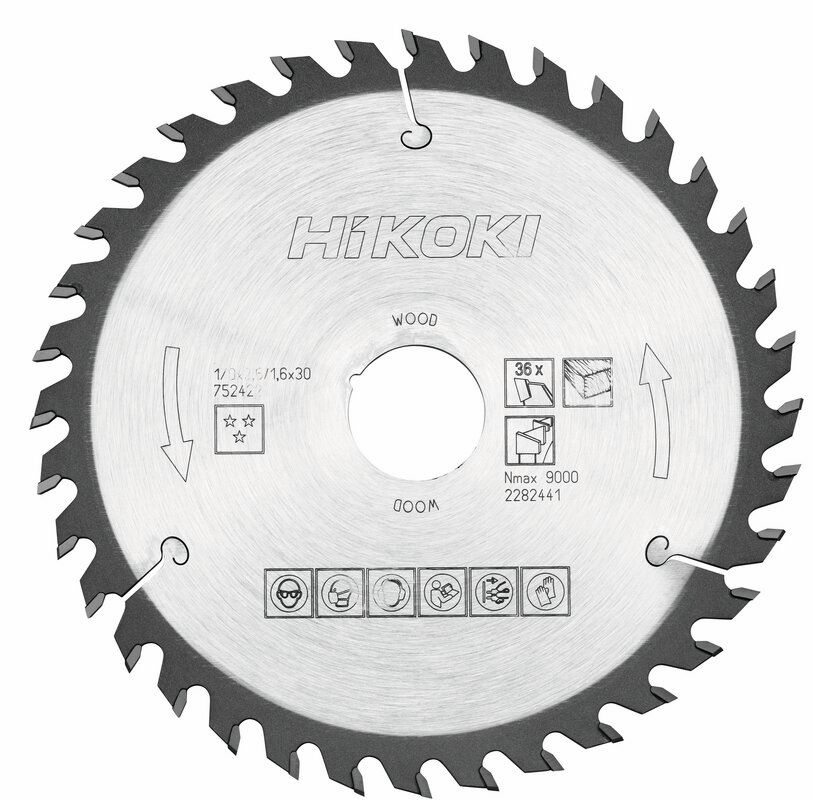 Produktbild Hikoki TCT Kreissägeblatt Holz 170 x 30 mm 20 x Z36 Wechselzahn