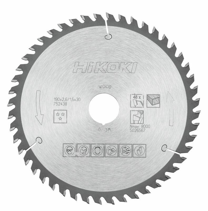 Produktbild Hikoki TCT Kreissägeblatt Holz 190 x 30 mm Z48 Wechselzahn