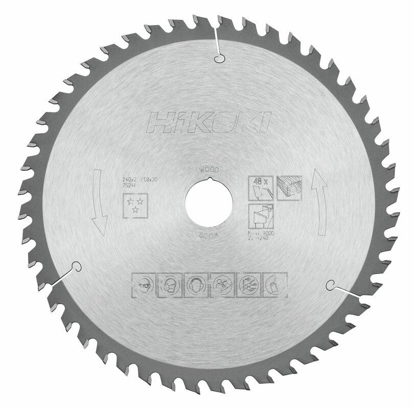 Produktbild Hikoki TCT Kreissägeblatt Holz 240 x 30 mm Z48 Wechselzahn