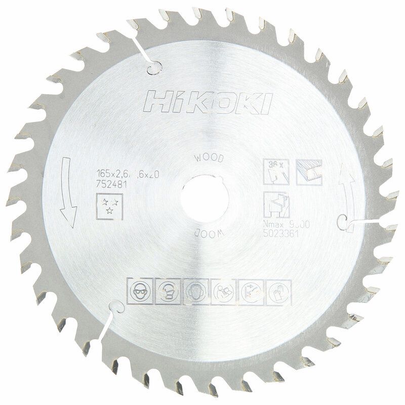 Produktbild Hikoki TCT Kreissägeblatt Holz 165 X 20 mm Z36 Wechselzahn