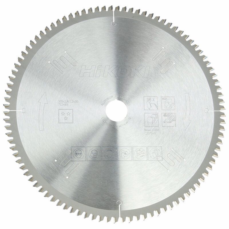 Produktbild Hikoki TCT Kreissägeblatt 305 x 30 mm Laminat Aluminium Z96 Trapez und Flachzahn