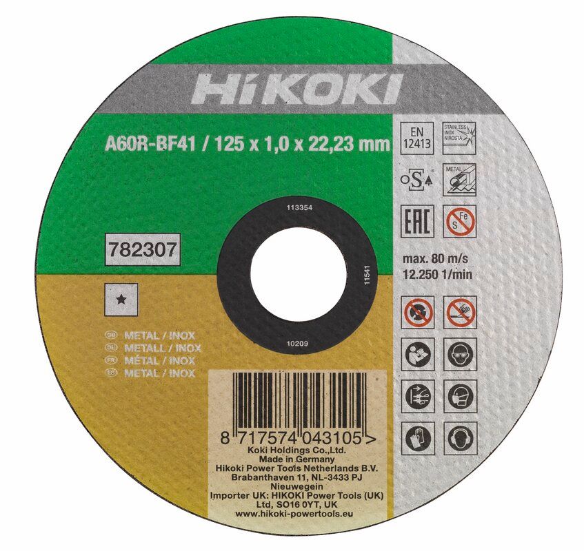 Produktbild Hikoki Trennscheibe 115 x 1 x 22,23 mm HSP Inox F41