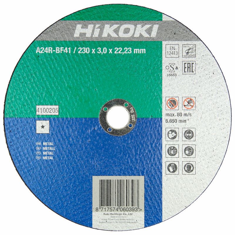 Produktbild Hikoki Trennscheibe 230 x 2,5 x 22,23 mm Stahl gerade F41