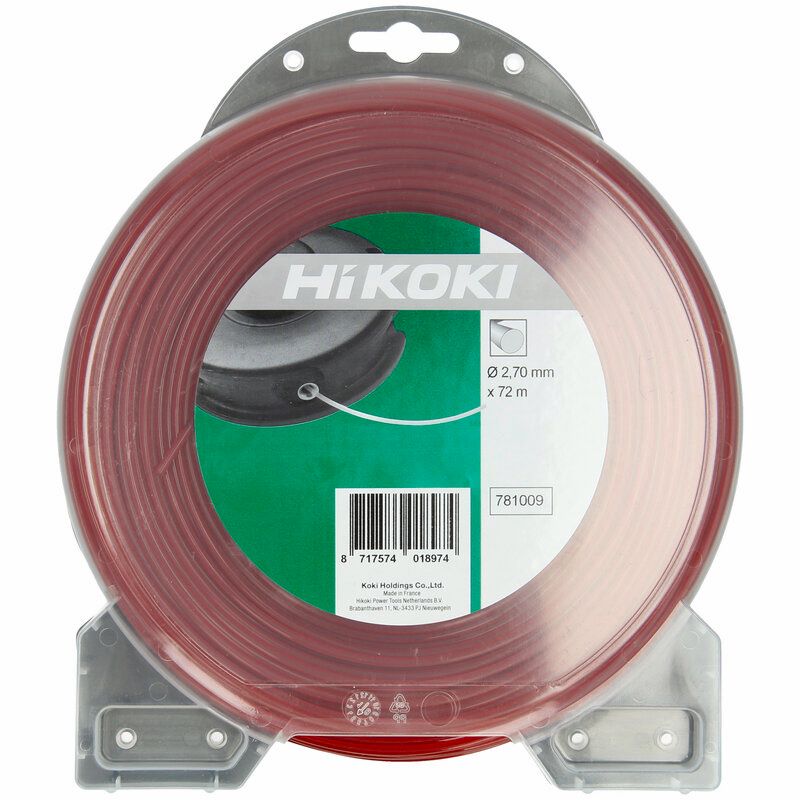 Produktbild Hikoki Trimmerfaden rund 2,7 mm rot Länge 72 m