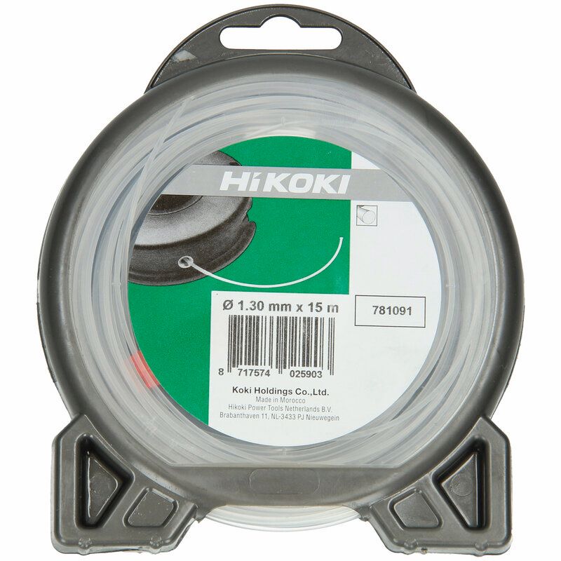 Produktbild Hikoki Trimmerfaden rund 1,3 mm transparent 15 m