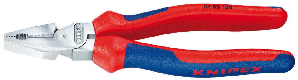 Produktbild Knipex Kraft-Kombizange verchr. 225mm m.M.K.Griff