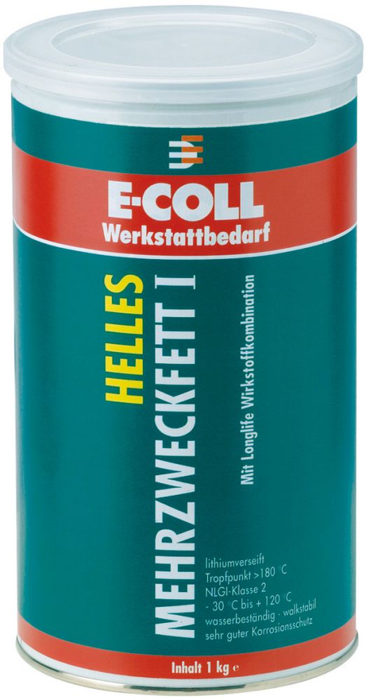 Produktbild E-COLL Mehrzweckfett I hell 1kg Dose