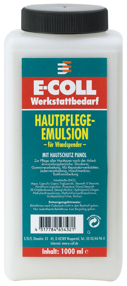 Produktbild E-COLL Hautpflege-Emulsion 1L