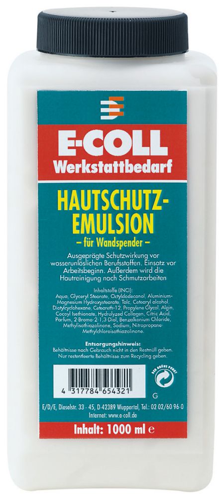 Produktbild E-COLL Hautschutz-Emulsion 1L